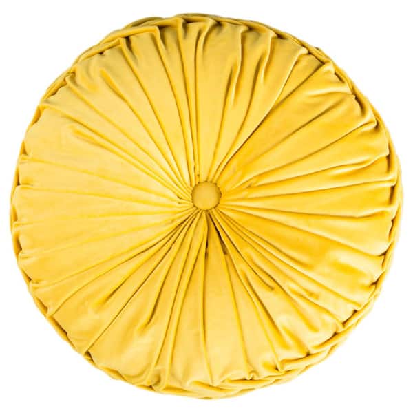 SAFAVIEH Leila Mustard 18 in. x 18 in. Standard Pillow