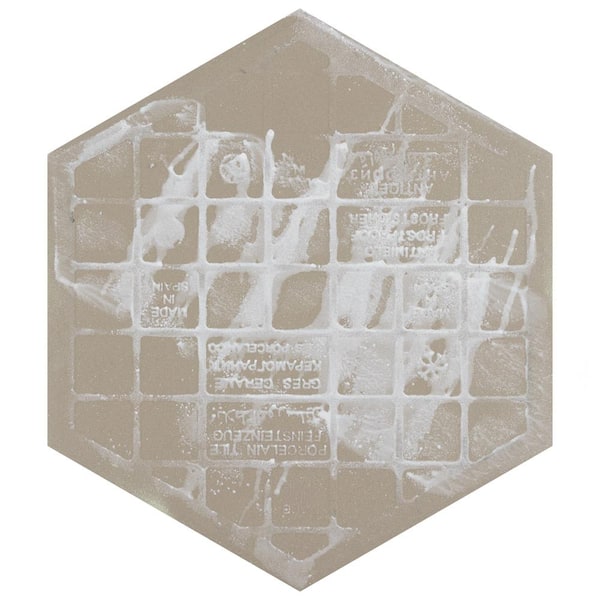 Merola Tile Zinc Hex Green 9-7/8 in. x 11-1/4 in. Porcelain Floor