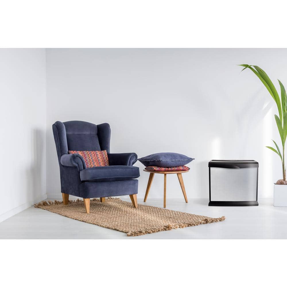 Brushed Nickel Large Evaporative Humidifier with Humidistat