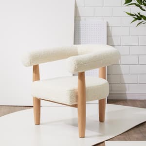 Jackie Ivory/Natural Accent Chair
