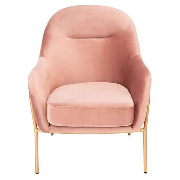 SAFAVIEH Eleazer Pink/Gold Upholstered Accent Chairs