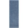 Ottomanson Softy Bath Rug Collection Washable Non-Slip Rubberback Solid 2x8  Indoor Runner Rug, 2 ft. 2 in. x 8 ft., Navy SFT870016-2X8 - The Home Depot