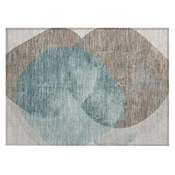 Chantille Machine Washable Indoor/Outdoor Abstract ACN3035 Beige 3 ft. x 4 ft. Area Rug