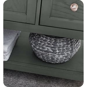 Manchester Regal 40 in. W Bathroom Vanity in Gray Wood with Quartz Stone Vanity Top in White with White Basin