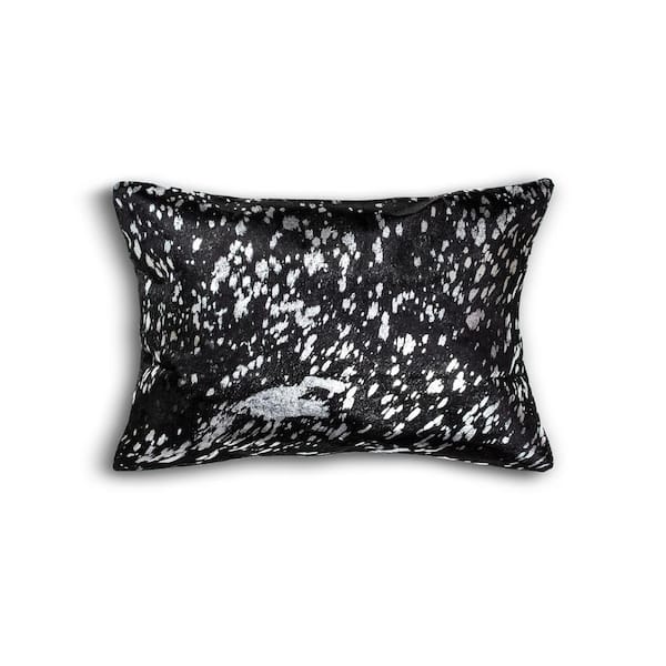 black and silver throw pillows