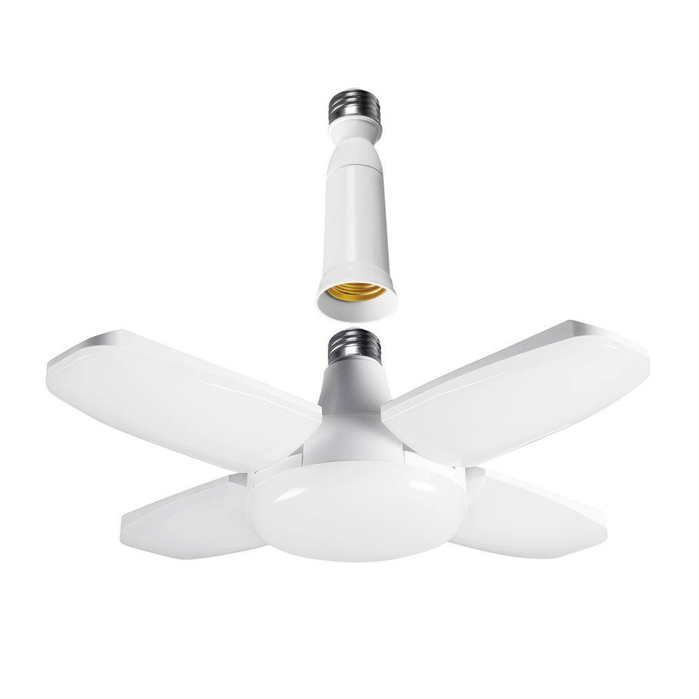 Globe Electric 300Watt Equivalent Flood LED Light Bulb 5000K Adjustable Fan Blade Garage Light