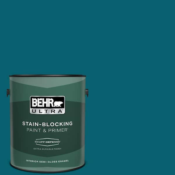 BEHR ULTRA 1 gal. #T16-04 Galapagos Extra Durable Semi-Gloss Enamel Interior Paint & Primer