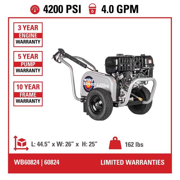 SIMPSON Water Blaster 4400 PSI 4.0 GPM 