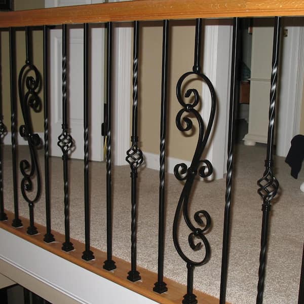 Twist Series 1/2 Square x 44H Double Twist Hollow Iron Baluster (900