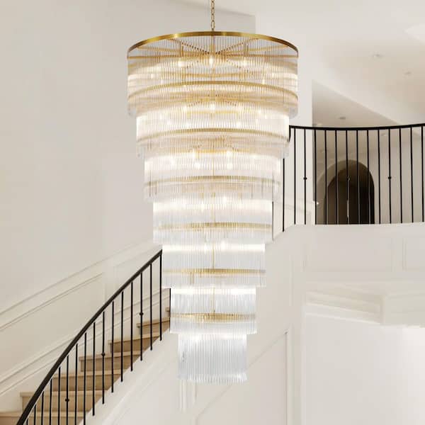 Modern Chandelier 39 in.48-Lights Gold Chandelier for Dining Room, Living Room, Foyer, Bedroom