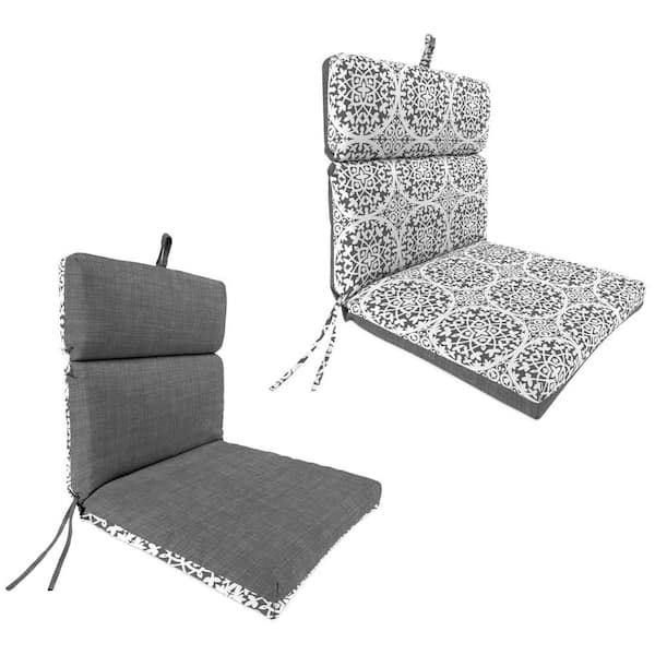 Jordan Manufacturing 44 in. L x 22 in. W x 4 in. T Rectangular Reversible Outdoor Dining Chair Cushion in Xenon Marlin and Global Marlin
