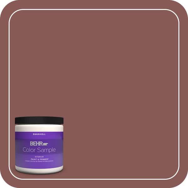 BEHR PREMIUM PLUS 8 oz. #PPU1-09 Red Willow Eggshell Enamel Interior Paint & Primer Color Sample