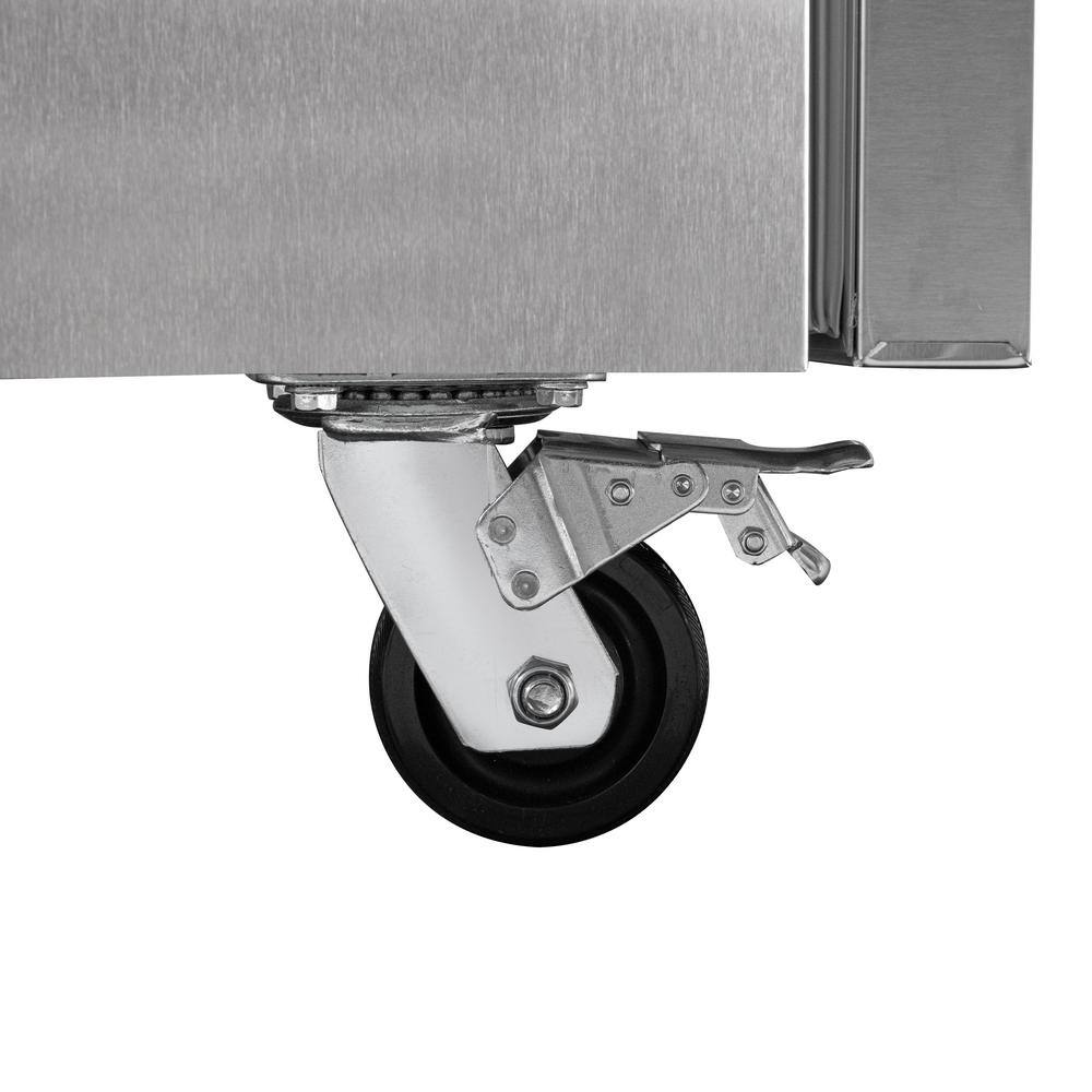 84" Stainless Steel Commercial Chef Base Refrigerator with Smart Features