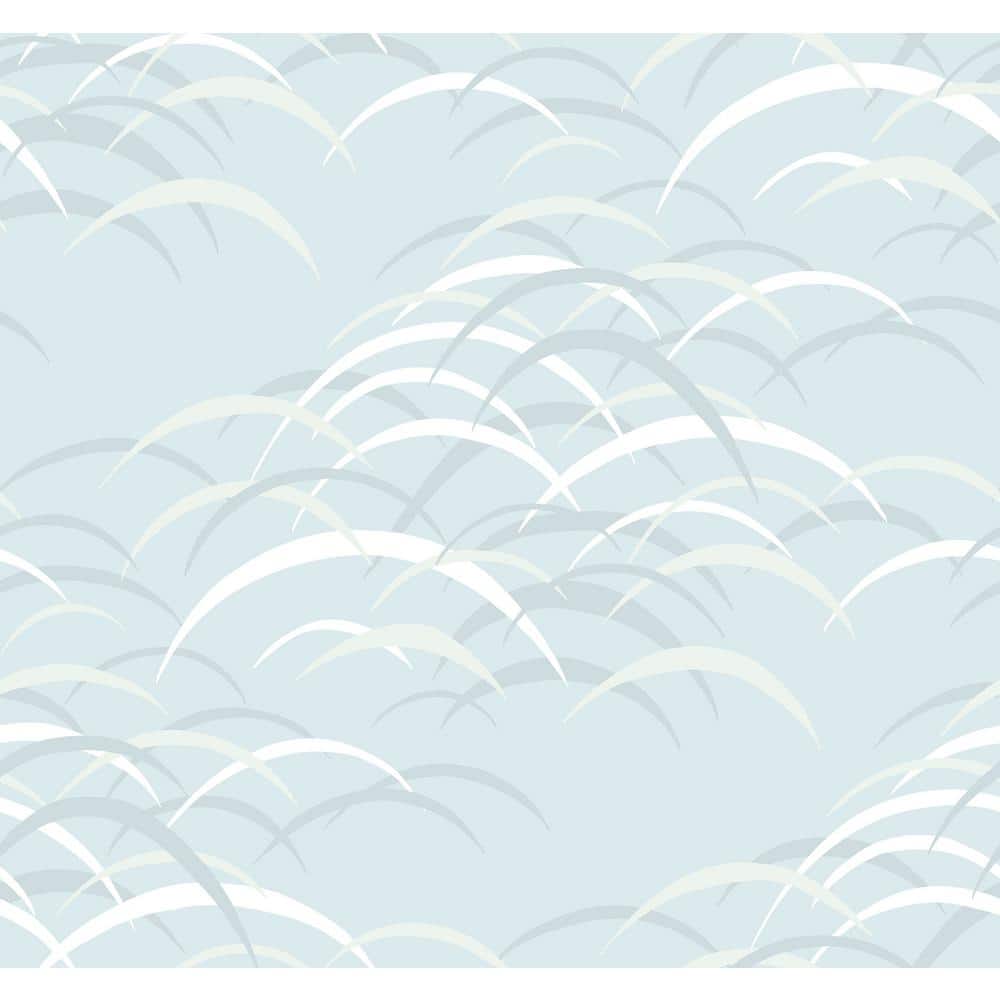 Sky Blue Abstract Non-Pasted Washable Wallpaper Roll