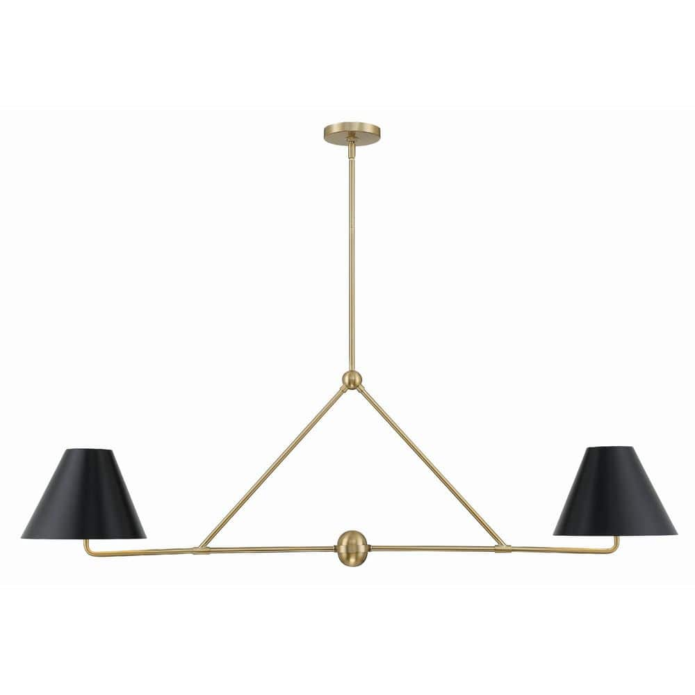 Crystorama Xavier 4-Light Vibrant Gold Chandelier with Steel Shade XAV ...