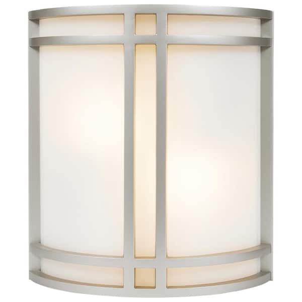 Access Lighting - Artemis 2 Light Satin Sconce with Opal Glass Shade