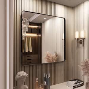 Rizitoc 72 in. W x 32 in. H Rounded Rectangle Framed Wall Bathroom ...
