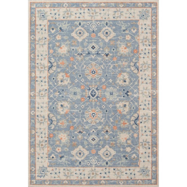 Anatolia Blue 2 x 8 ft. Machine Made Oriental Blended Yarn Runner