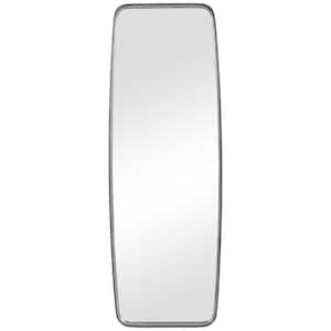 21 in. x 59.88 in. Silver Modern Rectangle Metal Framed Full Length Contemporary Standing Mirror