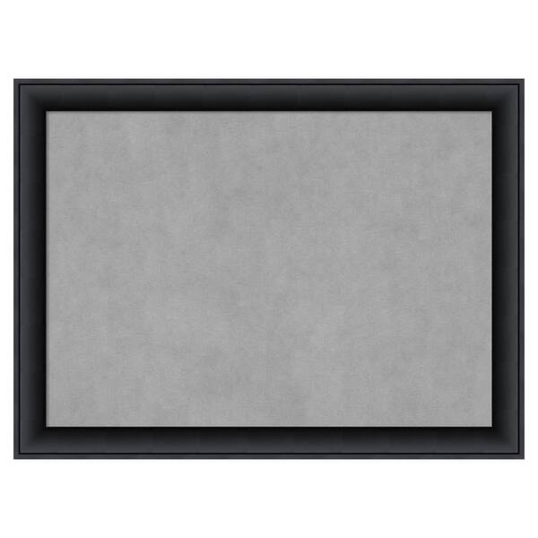 Amanti Art Nero Black 31 in. x 23 in. Framed Magnetic Board