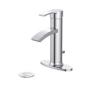 Garrick Single-Handle Single-Hole Bathroom Faucet in Polished Chrome (2-Pack)