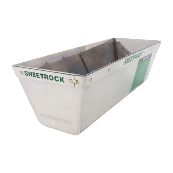 Sheetrock Matrix 10 in. Stainless Steel Mud Pan with Reinforced Band