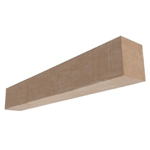 Heritage Timber Rustic Sawn 84 in. W x 6 in. D x 8 in. H Cap-Shelf Mantel