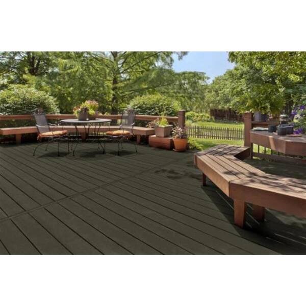 BEHR PREMIUM - 1 gal. #ST-108 Forest Semi-Transparent Waterproofing Exterior Wood Stain and Sealer
