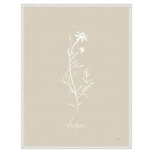 Delicate Wildflowers I by Katrina Pete 1-Piece Floater Frame Giclee Home Canvas Art Print 30 in. x 23 in .