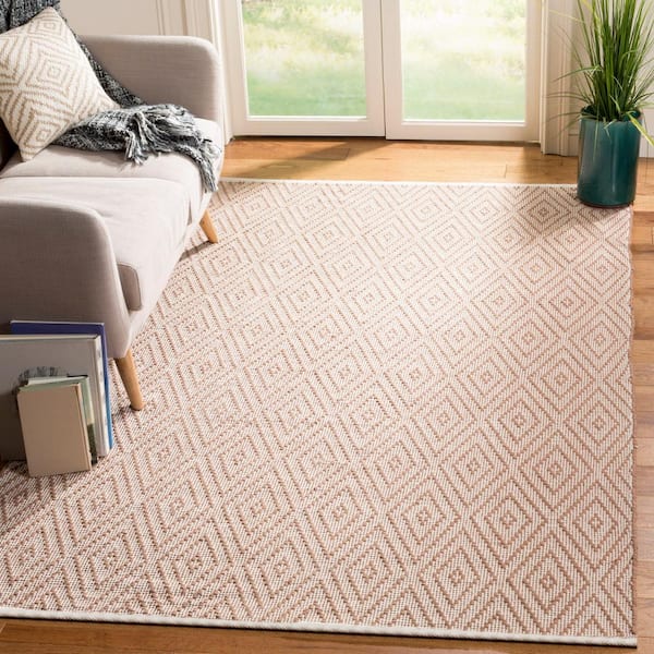 Montauk Beige/Ivory 5 ft. x 7 ft. Geometric Area Rug