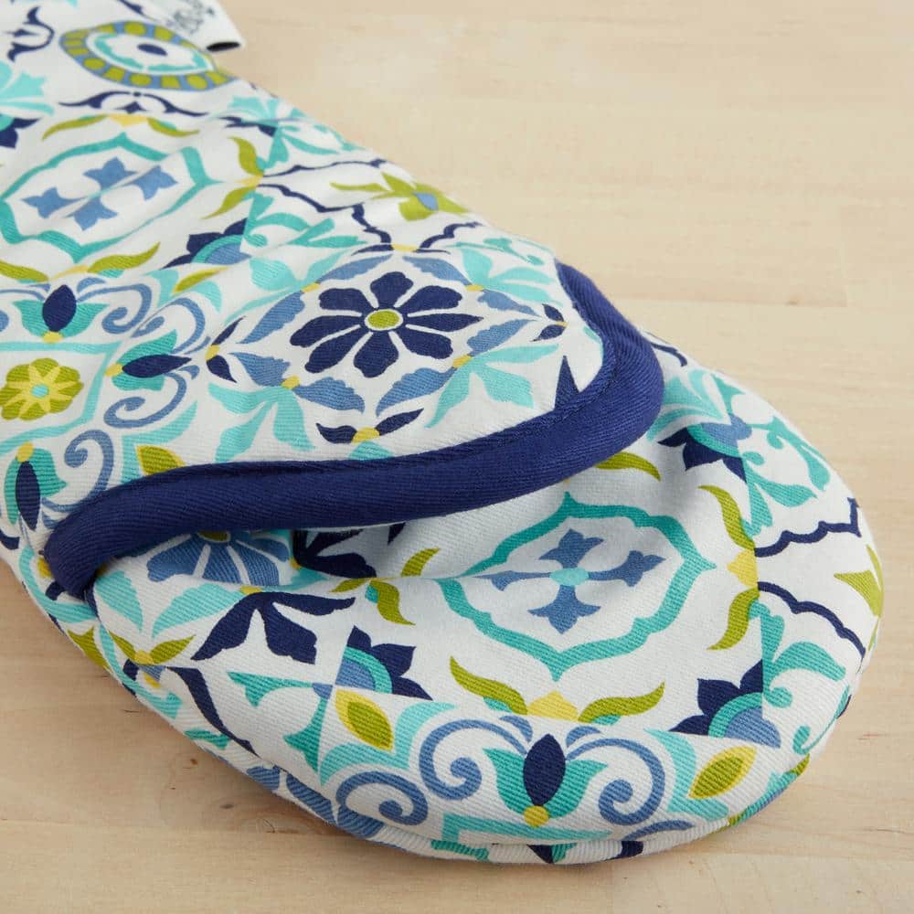 Fiesta Blue Boho-Chic Heat Protective Pot Holder Set
