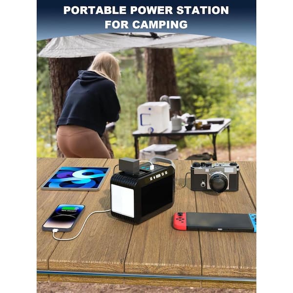 EKIEUDL Portable Power Bank with AC Outlet 120W/110V 18W in Black EKIEUDL Portable Power Bank with AC Outlet 120W/110V 18W in Black