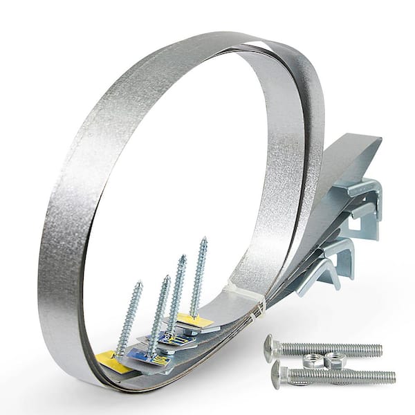 The Plumber's Choice 80 Gal. Seismic Water Heater Restraining Strap in Galvanized Steel