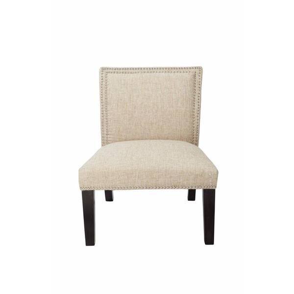 4D Concepts Burnett Sand Polyester Slipper Chair