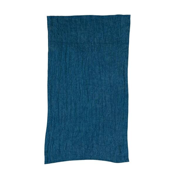 Storied Home Blue Solid Linen Decorative Tea Towel DF8160 - The Home Depot