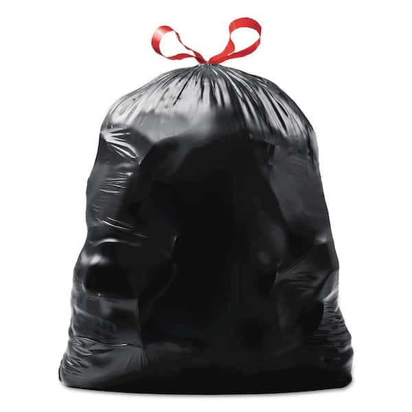 Glad Heavy Duty 30 Gallon Drawstring Large Trash Bag, 70 Bags, Black