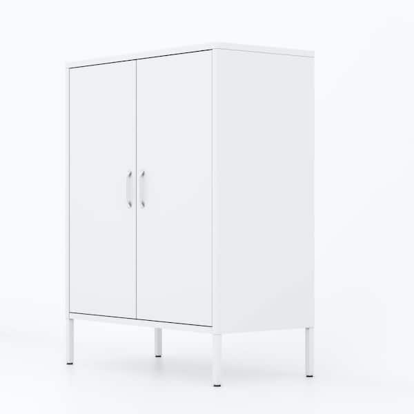 Unbranded 31.5 in. W x 15.75 in. D x 39.96 in. H Bathroom White Linen Cabinet