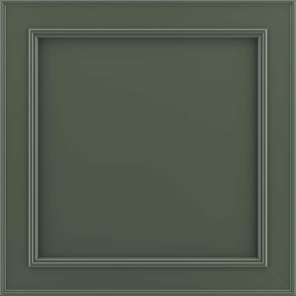 American Woodmark Brookland 11 9/16-in. W x 3/4-in. D x 11 1/2-in. H in Painted Sage Cabinet Door Sample