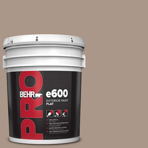 BEHR PRO 5 gal. #N230-4 Chic Taupe Flat Exterior Paint