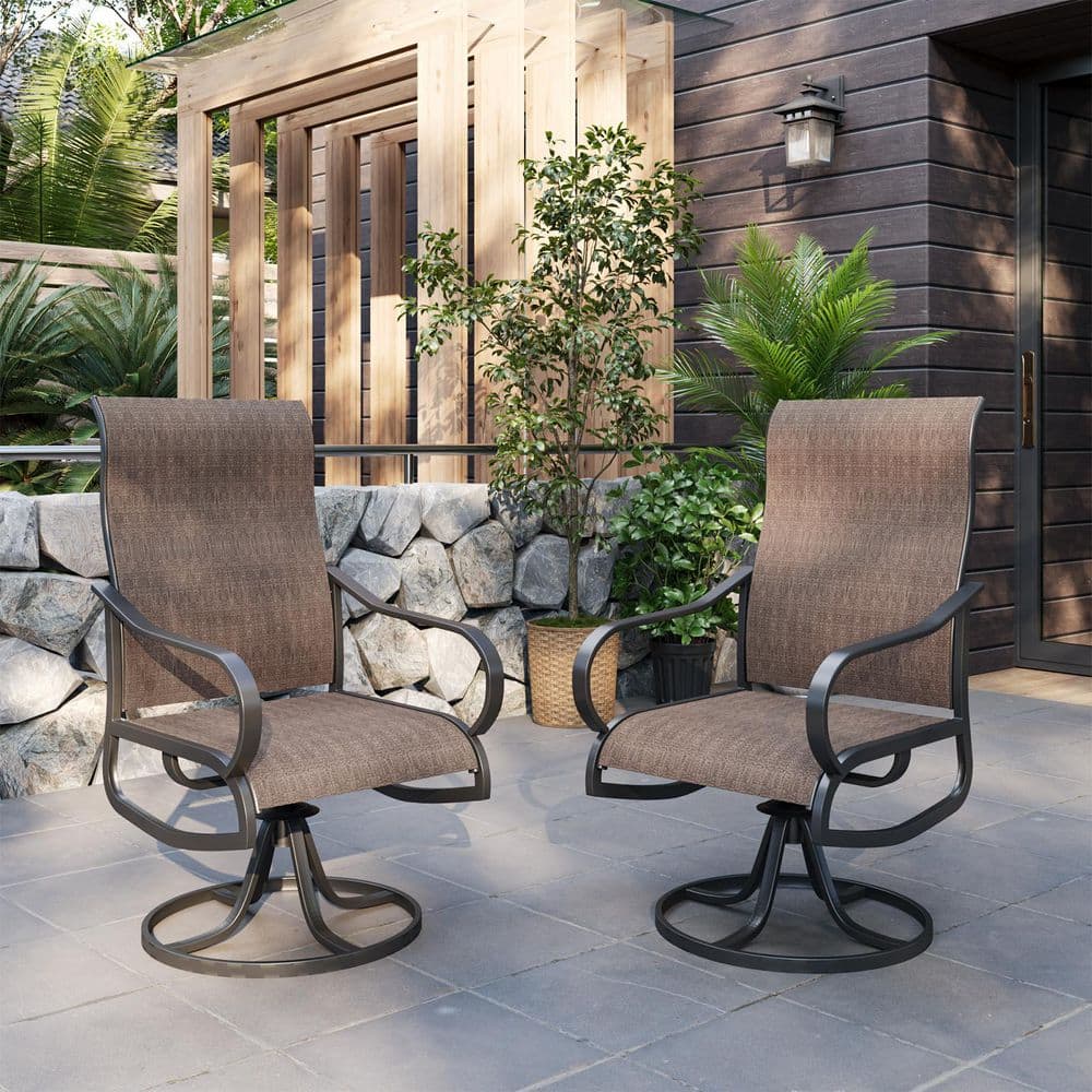 Swivel Patio Dining Armchair (Set of 2) price history on PriceWatchPro