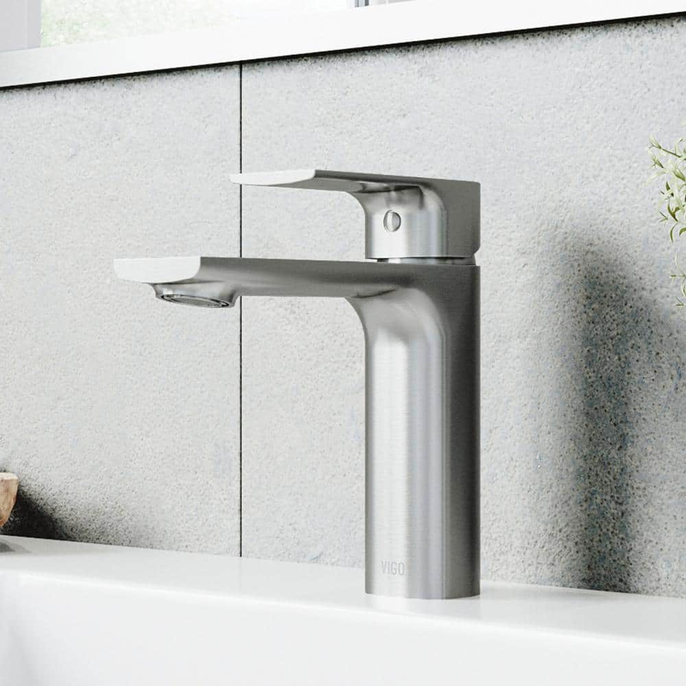 Davidson 6.375" Black Brass Single Hole Bathroom Faucet