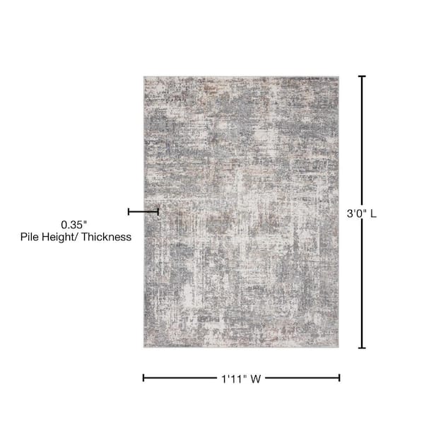 Austin Elegance Grey 1 ft. 11 in. x 3 ft. Accent Rug