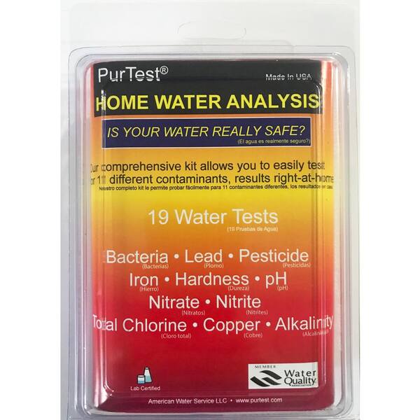 Purtest Home Water Analysis Kit 777 The Home Depot