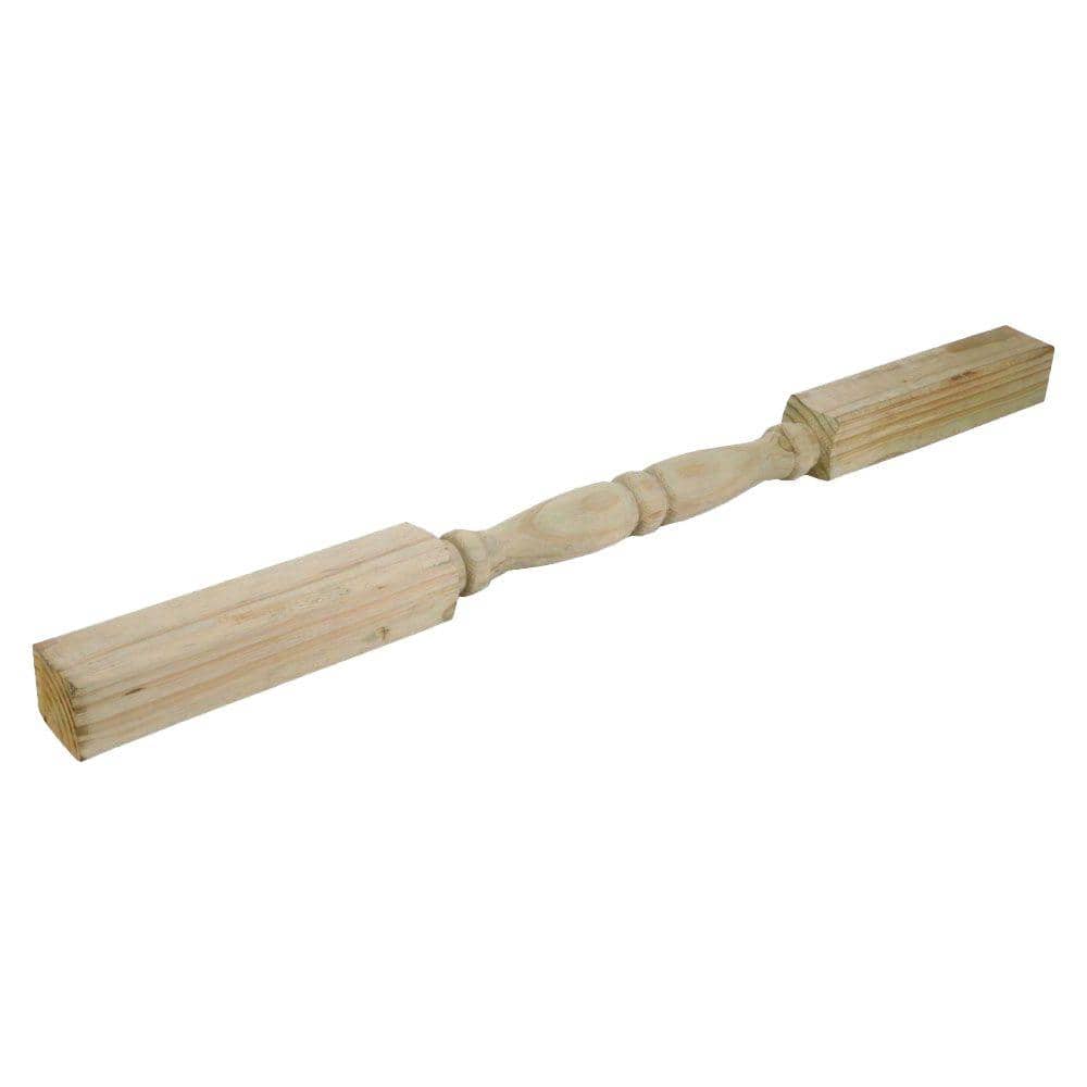 3 in. x 3 in. x 3 ft. Jumbo PressureTreated Spindle 364066 The Home