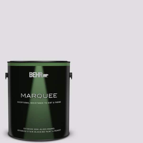 BEHR MARQUEE 1 gal. #660E-1 Lavender Lace Semi-Gloss Enamel Exterior Paint & Primer