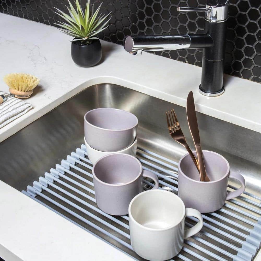 Better Houseware Multipurpose Roll-Up Dish Rack Small 31485 - The Home ...