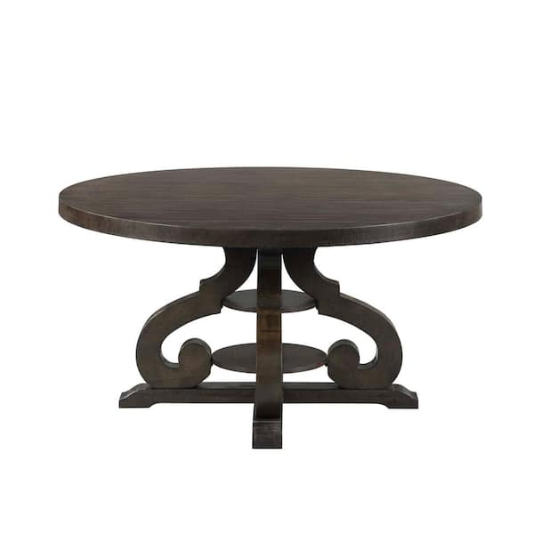 Unbranded Stanford Round Smokey Walnut Dining Table