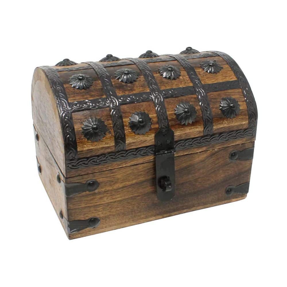 Tree Of Life Handmade Decorative Wooden Jewelry Box - Antique Finish, 9x6 Inches, Mango Wood - View #4