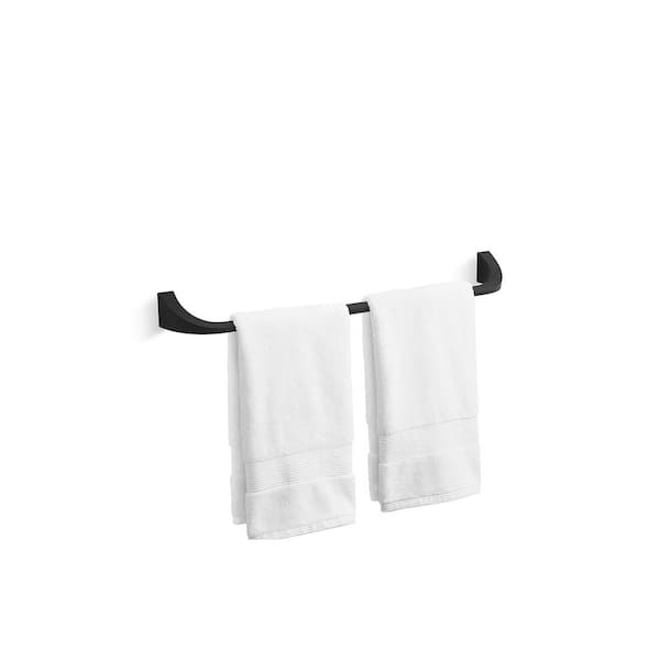 Katun 24 in. Wall Mount Towel Bar in Matte Black