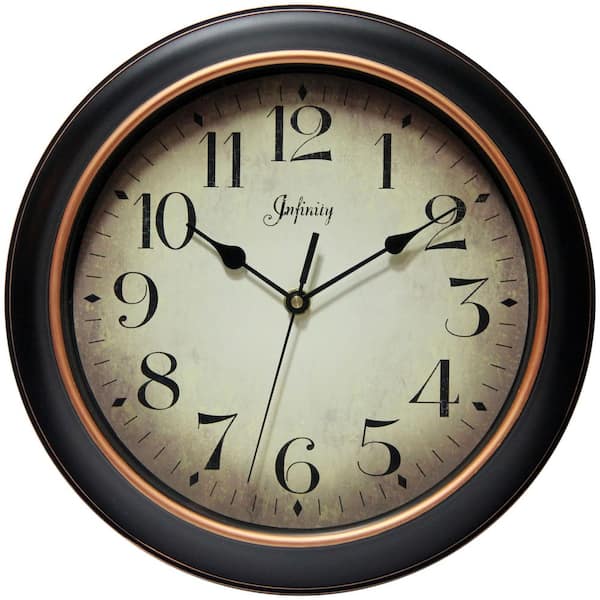 Infinity Instruments Precedent Wall Clock - Black